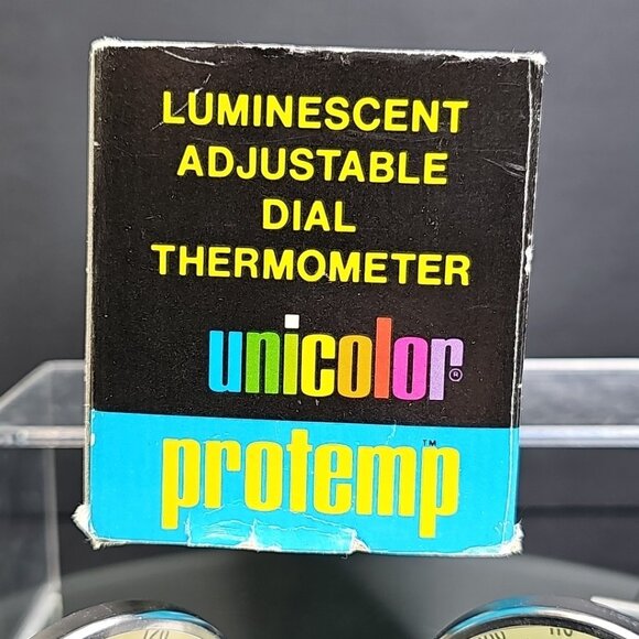 TWO Unicolor Protemp Thermometer Cat 348 Photo Lab Adjustable Luminescent - Picture 5 of 11